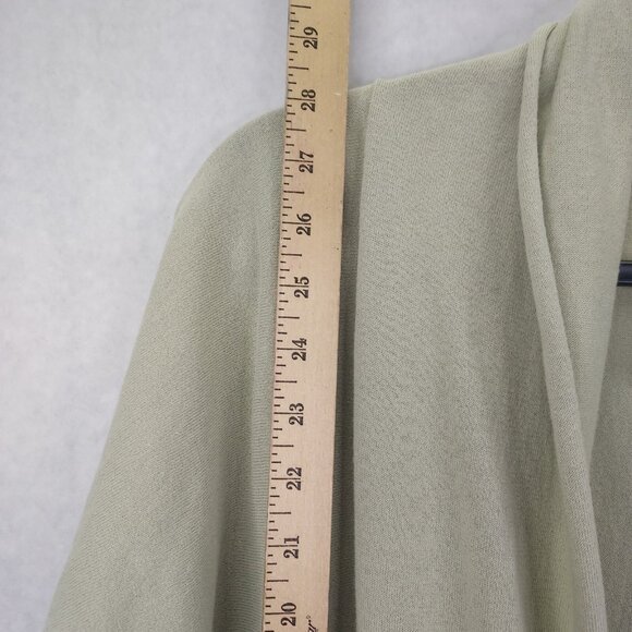 Marla Wynne Cardigan Women Large Sweater Tie Front Mint Green Cotton Lightweight - Picture 12 of 14